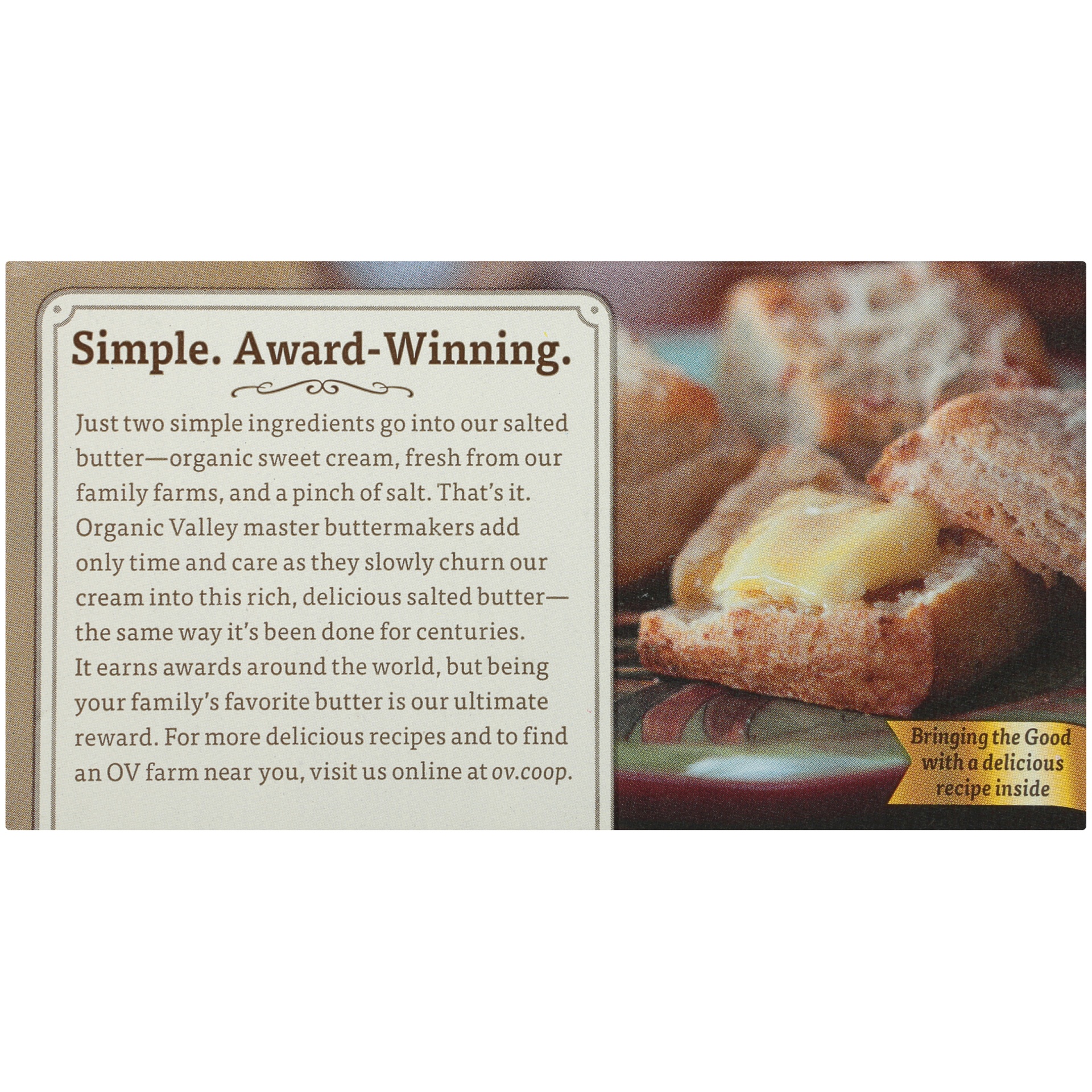 slide 2 of 8, Organic Valley Butter 1 lb, 1 lb