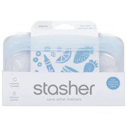 Stasher Snack Rainbow Green
