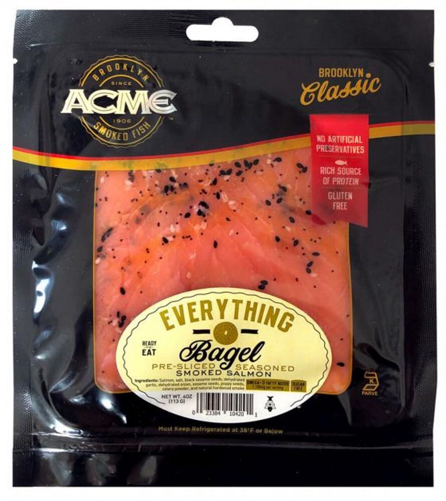 slide 1 of 1, ACME Ebb Smoked Nova Salmon, 4 oz