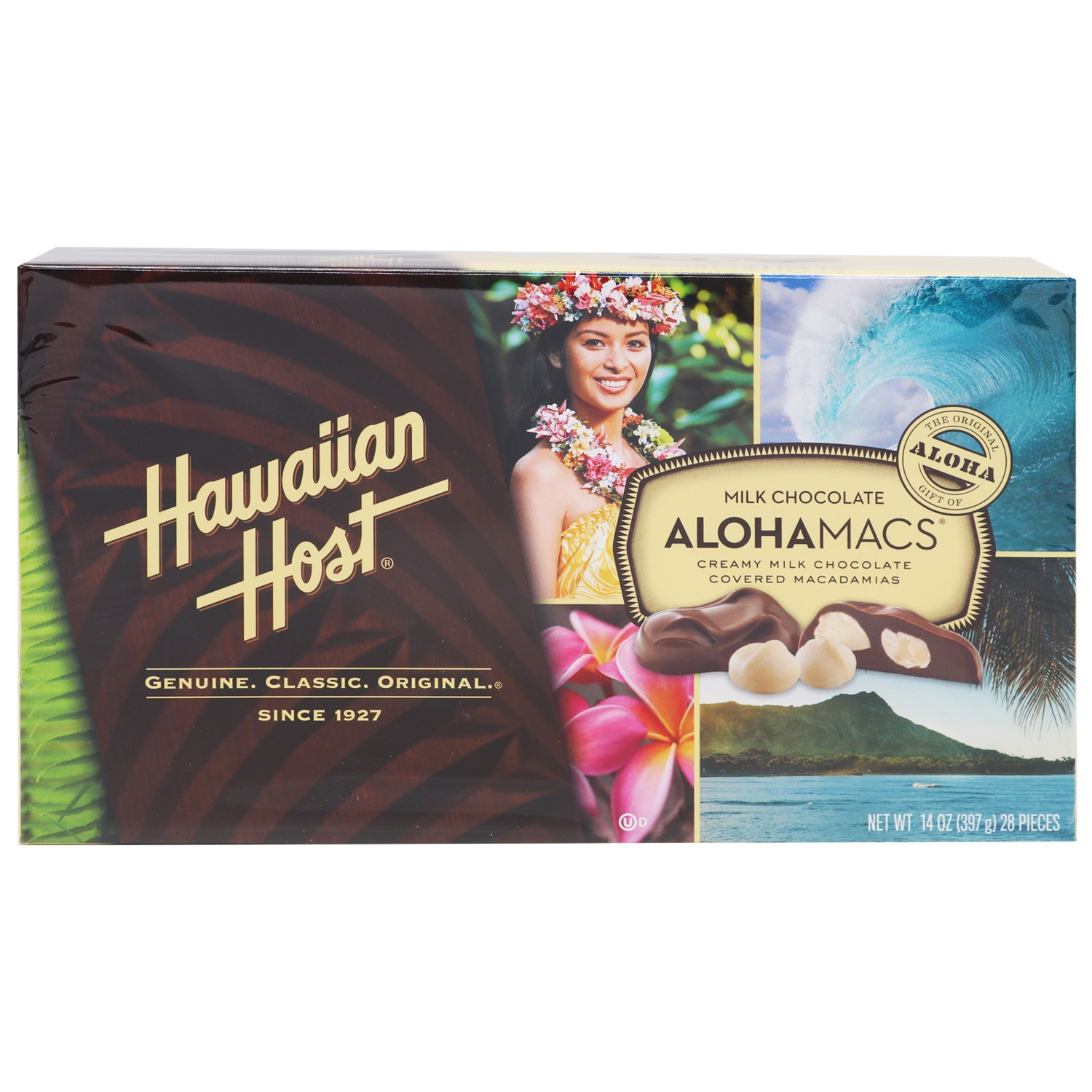 slide 1 of 1, Hawaiian Host Choc Mac Nut Clustr, 14 oz