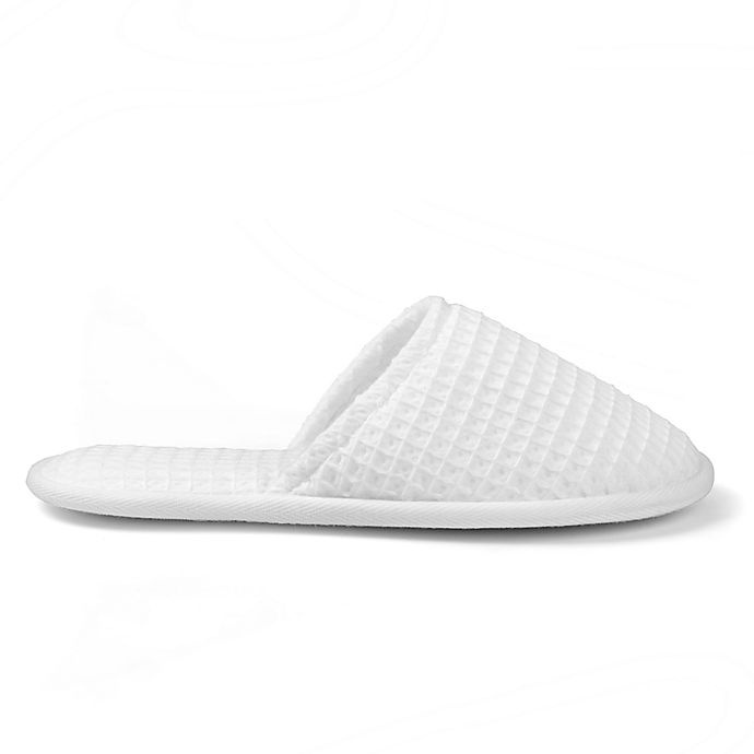 slide 2 of 3, Casual Avenue Aerospin Large Waffle Slippers - White, 1 ct