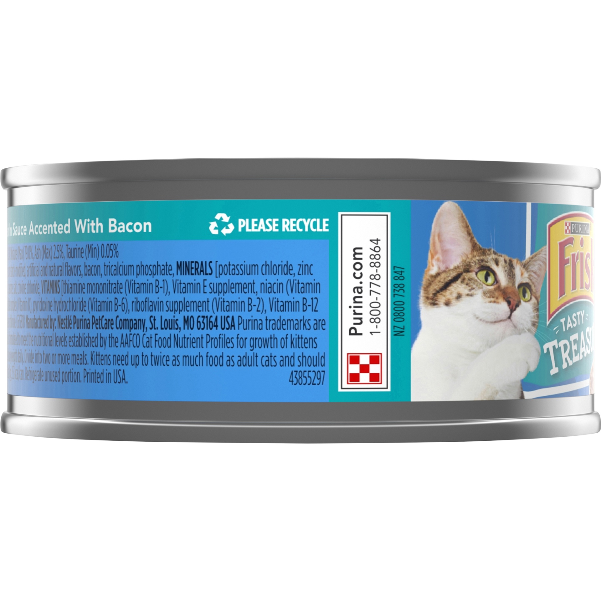 slide 3 of 7, Purina Friskies Tasty Treasures Cat Food - Ocean Fish, 5.5 oz