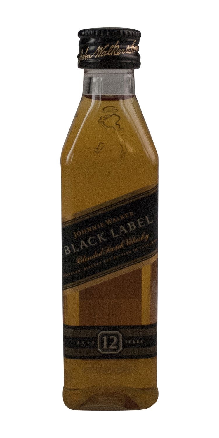 slide 1 of 1, Johnnie Walker Black Label Scotch, 50 ml