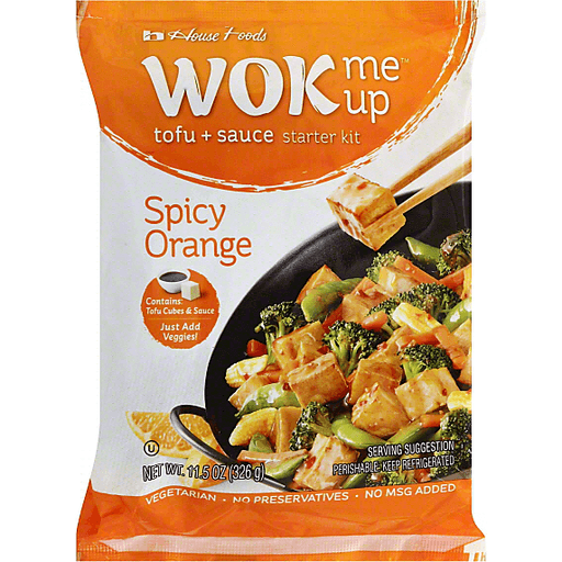 slide 2 of 2, House Foods Wok Me Up- Spicey Orange Tofu, 11.5 oz