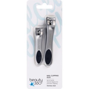 slide 1 of 1, Beauty 360 Nail Clipping Duo, 1 ct