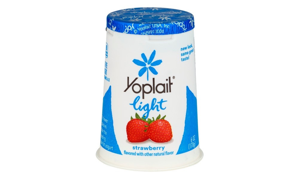 slide 2 of 3, Yoplait Light Fat Free Strawberry Yogurt 6 oz, 6 oz