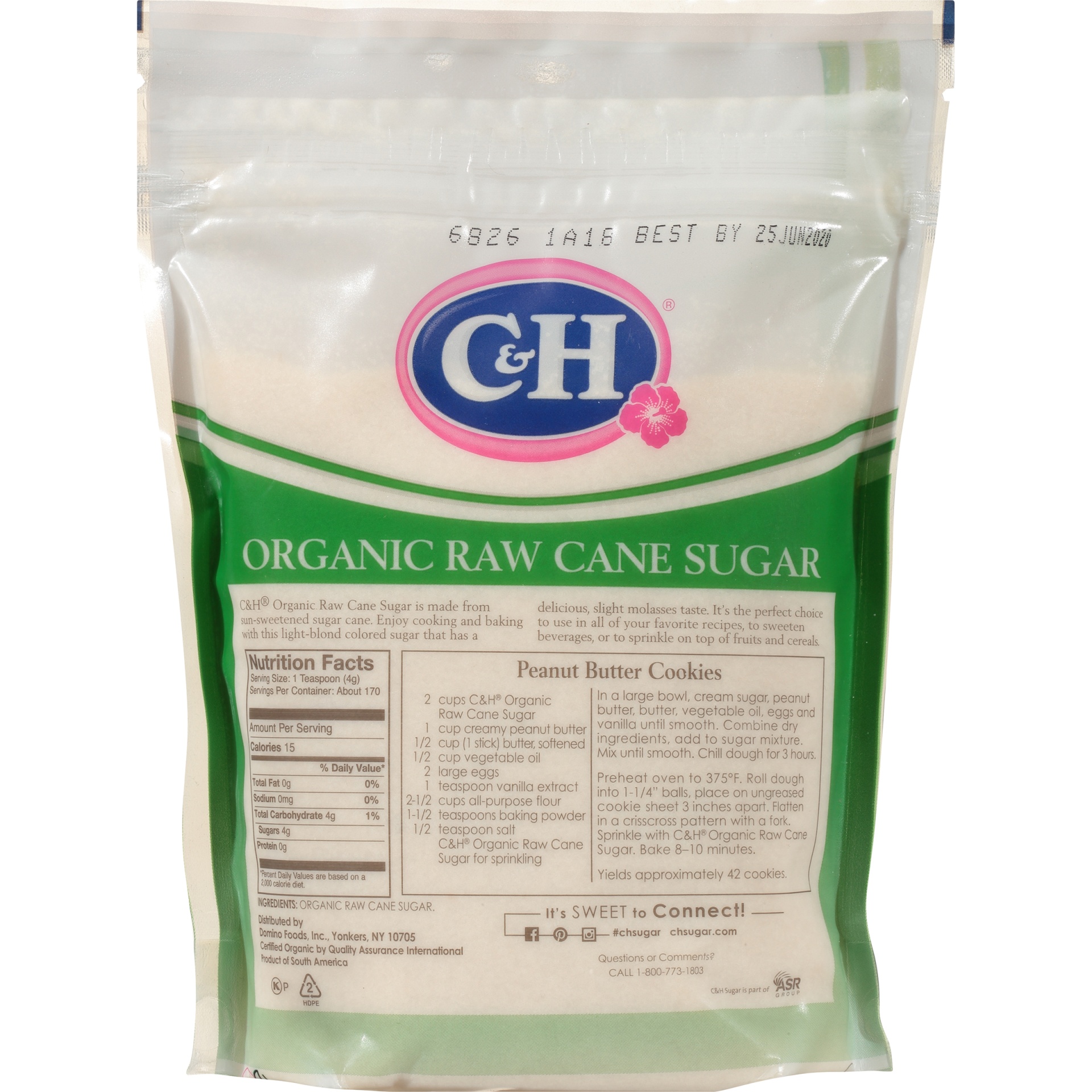 slide 5 of 8, C&H Pure Cane Sugar Organic, 24 oz