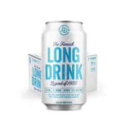The Finnish Long Drink Gluten Free Zero Sugar Citrus Gin 6 - 12 oz Cans
