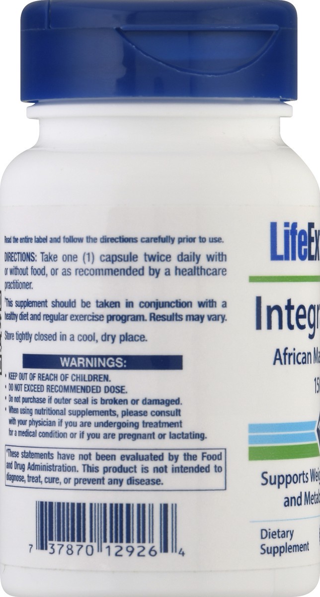 slide 9 of 13, Life Extension 150 mg Capsules African Mango Irvingia Integra-Lean 60 ea, 60 ct