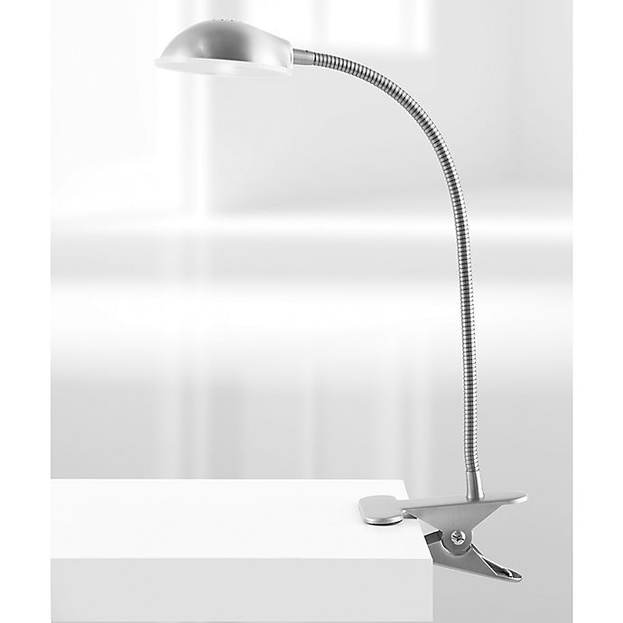 slide 2 of 2, Studio 3B 18-LED Clip Lamp - Brushed Steel, 1 ct