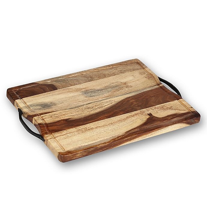 slide 3 of 3, Real Simple Sheesham Wood Cutting/Serving Board, 1 ct