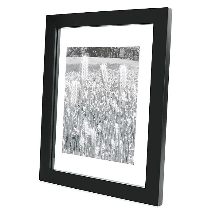 slide 2 of 5, Real Simple Black Wood Float Wall Frame for Photo, 11 in x 14 in