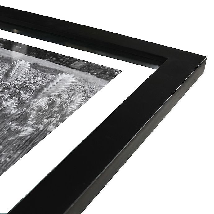 slide 3 of 5, Real Simple Black Wood Float Wall Frame for Photo, 11 in x 14 in