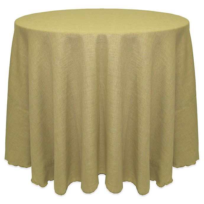 slide 1 of 1, Ultimate Textile Havana Rustic Round Tablecloth - Natural, 90 in