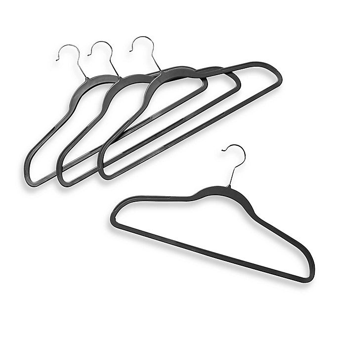 Home Essentials White Slim Grips Hangers, 16-Pack