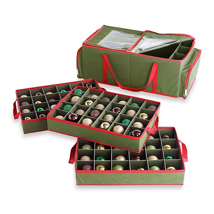 slide 1 of 1, Real Simple 3-Tray Holiday Ornament Storage, 1 ct
