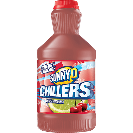 slide 1 of 1, Sunny D Chillers Cherry Limeade Citrus Punch, 56 oz