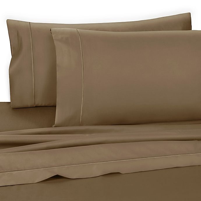 slide 1 of 5, Wamsutta Dream Zone 725-Thread-Count King Fitted Sheet - Taupe, 1 ct