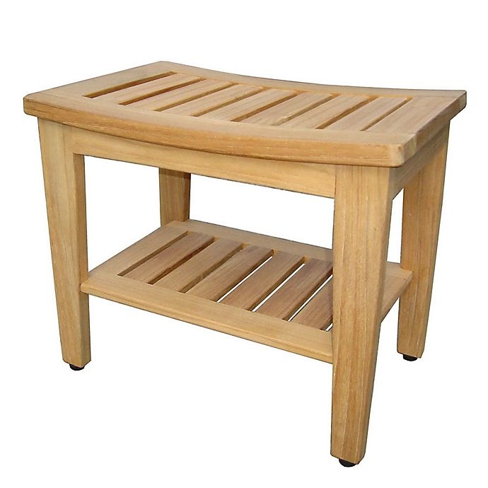 slide 2 of 2, Haven Teak Shower Bench, 1 ct