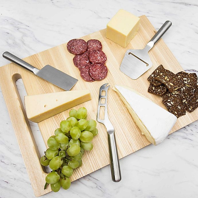 slide 3 of 3, Artisanal Kitchen Supply Stainless Steel Cheese Knives, 3 ct