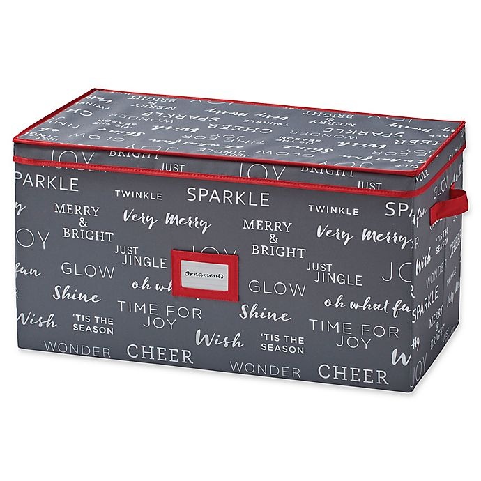 slide 1 of 2, Real Simple Holiday Ornament Storage Chest, 96 ct