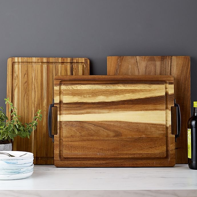 slide 3 of 3, Artisanal Kitchen Supply Acacia Wood Cutting Board, 18 in x 14 in