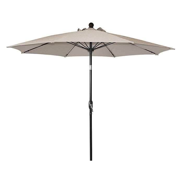 slide 2 of 2, Destination Summer Tilting Patio Market Umbrella - Khaki, 9 ft