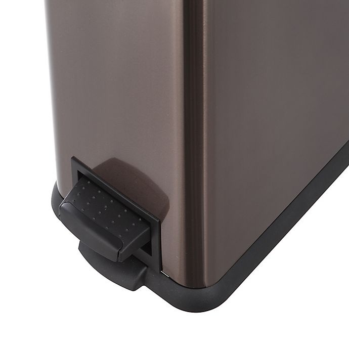 slide 2 of 3, SALT Stainless Steel Step Trash Can - Black, 15 liter