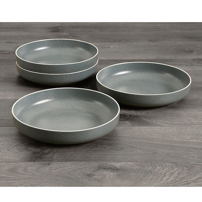 slide 3 of 4, Artisanal Kitchen Supply Edge Dinner Bowls - Blue Slate, 4 ct