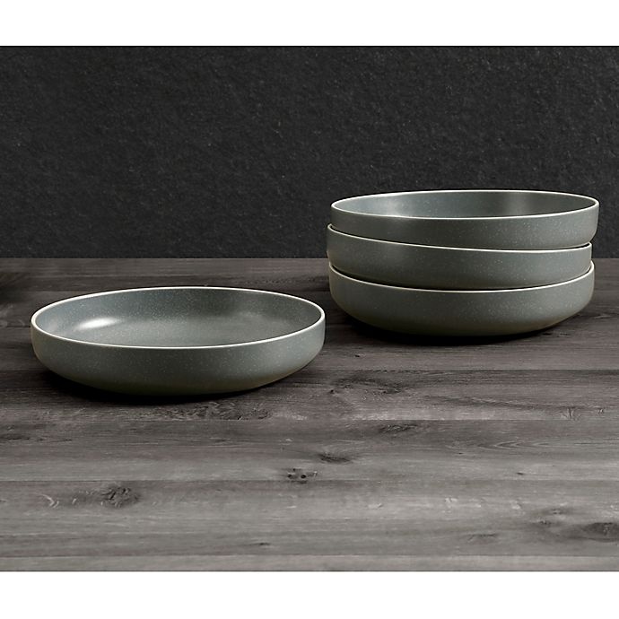 slide 4 of 4, Artisanal Kitchen Supply Edge Dinner Bowls - Blue Slate, 4 ct