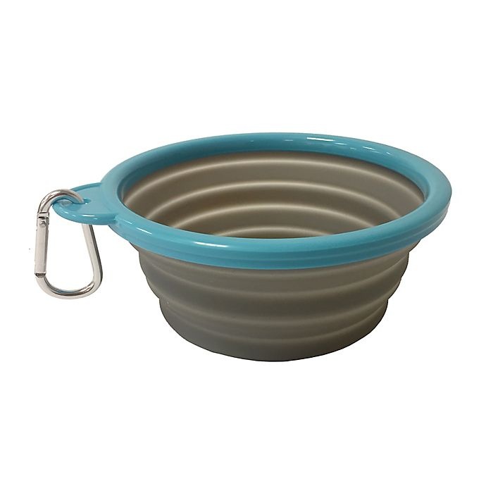 slide 5 of 6, Pawslife Collapsible Pet Bowl - Grey, 33 oz