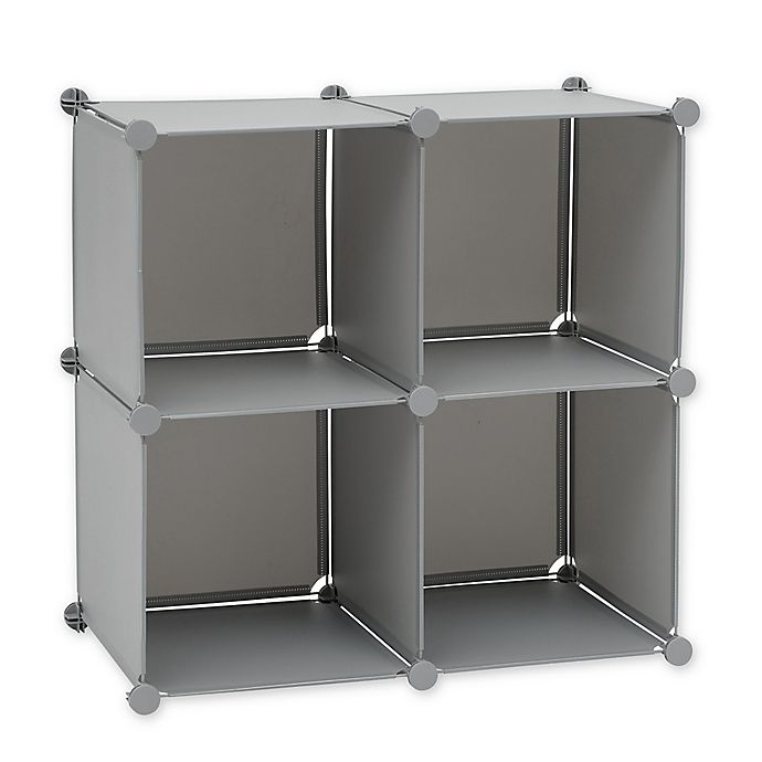 slide 1 of 3, Studio 3B Modular Cube Grid - Alloy Grey, 1 ct