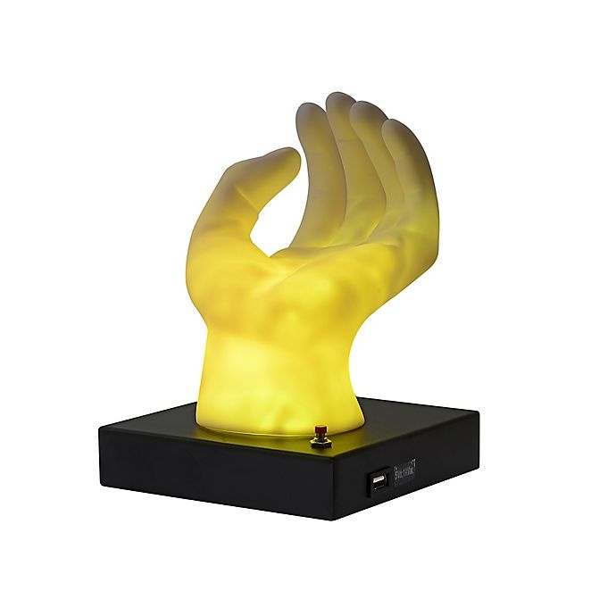 slide 5 of 15, Equip Your Space Novelty Hand Desk Lamp - White, 1 ct