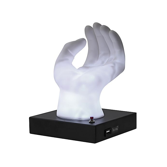 slide 7 of 15, Equip Your Space Novelty Hand Desk Lamp - White, 1 ct