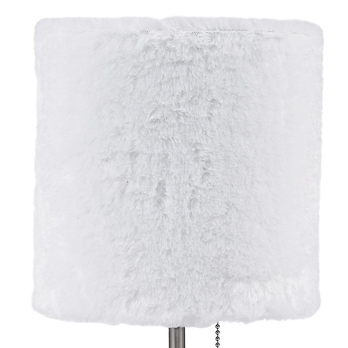 slide 3 of 4, Equip Your Space 1-Light Accent Lamp with Faux Fur Shade - Brushed Nickel, 1 ct