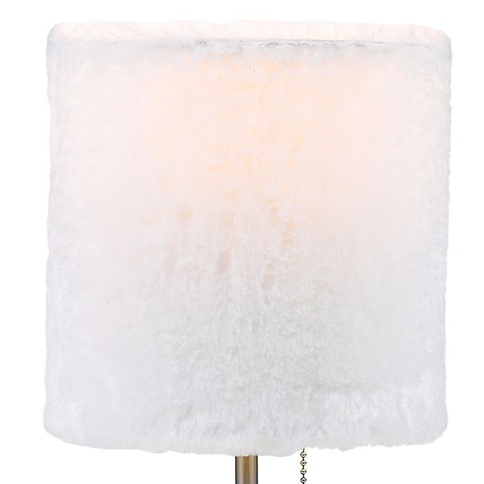 slide 4 of 4, Equip Your Space 1-Light Accent Lamp with Faux Fur Shade - Brushed Nickel, 1 ct