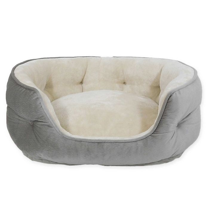 BuddyRest Comfort Deluxe Memory Foam Large Dog Bed - Fathom Gray