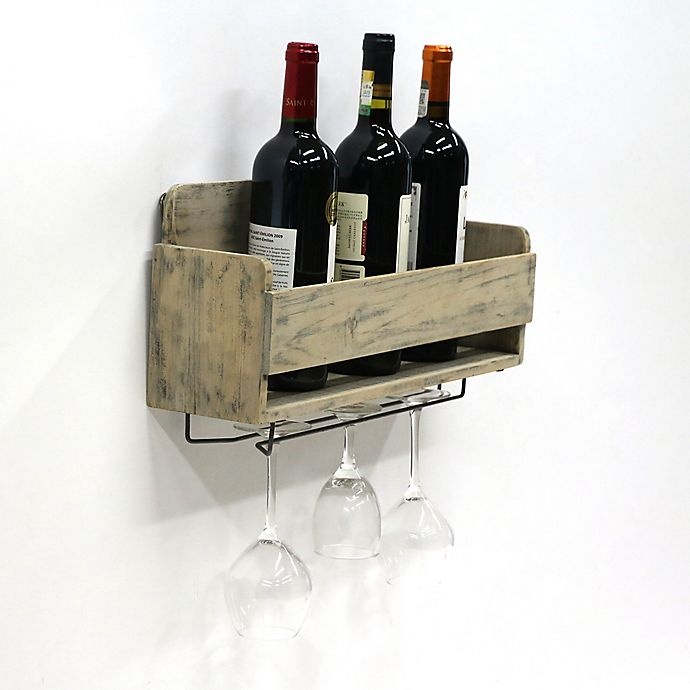 slide 3 of 10, Black Box Wall Mounted Milk Crate Wine Rack - White, 1 ct