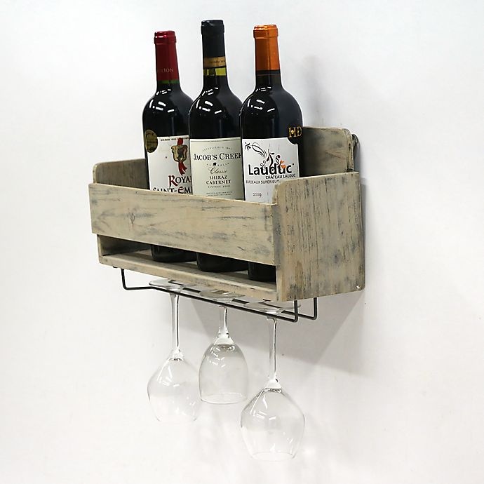 slide 4 of 10, Black Box Wall Mounted Milk Crate Wine Rack - White, 1 ct