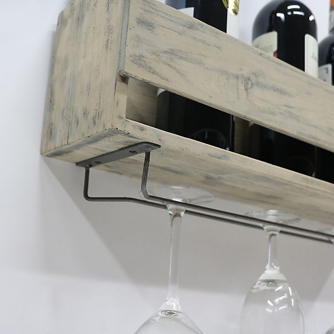 slide 5 of 10, Black Box Wall Mounted Milk Crate Wine Rack - White, 1 ct