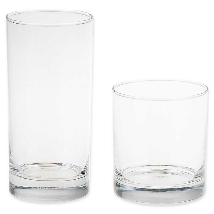 slide 3 of 3, SALT Linear Drinkware Set, 16 ct