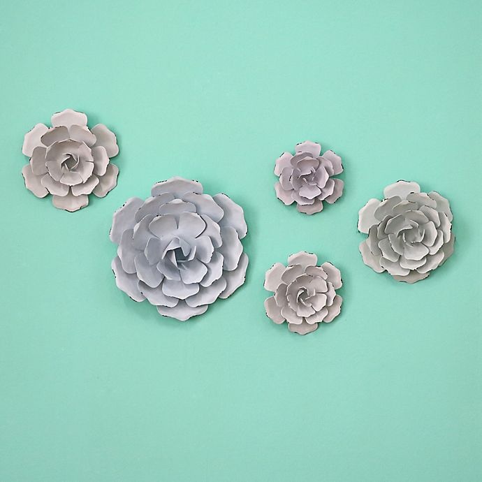 slide 10 of 19, Black Box Marmalade Pastel Flowers Metal Wall Decor Set, 5 ct