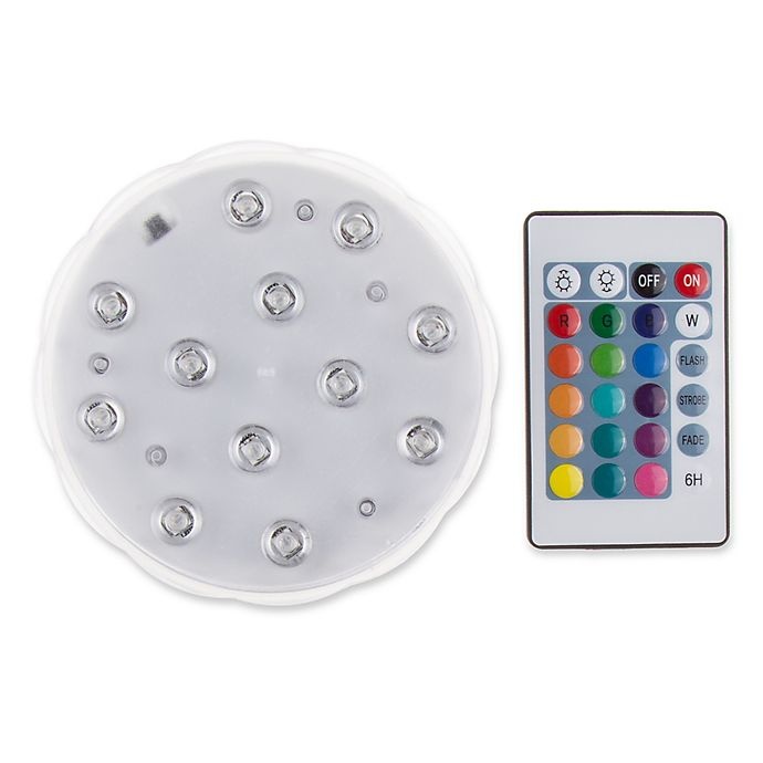 slide 2 of 2, Destination Summer Puck Color-Changing LED Light with Remote Control, 1 ct