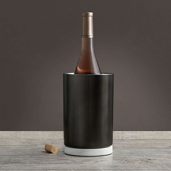 slide 4 of 5, Artisanal Kitchen Supply Double Wall Wine Chiller - Marble/Black, 1 ct