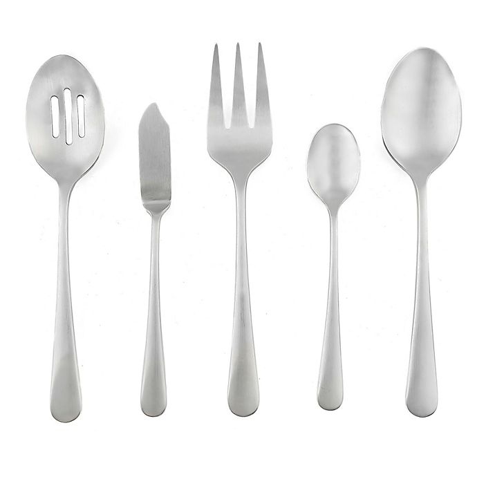 slide 2 of 2, Artisanal Kitchen Supply Ghent Flatware Set - Satin, 45 ct