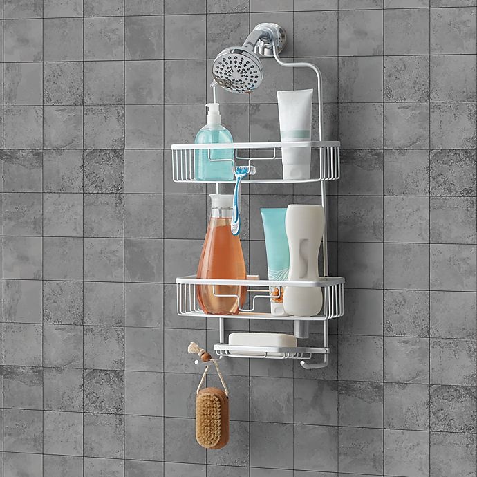 slide 2 of 2, ORG NeverRust Premium Aluminum Shower Caddy - Satin Chrome, 1 ct