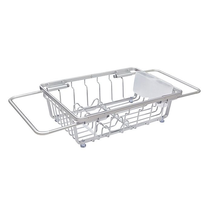 slide 4 of 7, ORG Aluminum Expandable Over-the-Sink Dish Rack, 1 ct