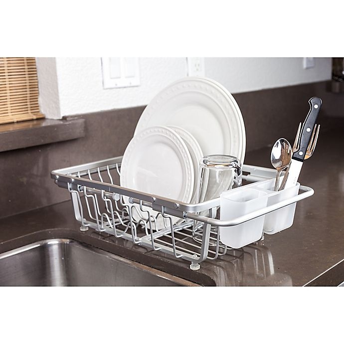 slide 6 of 7, ORG Aluminum Expandable Over-the-Sink Dish Rack, 1 ct