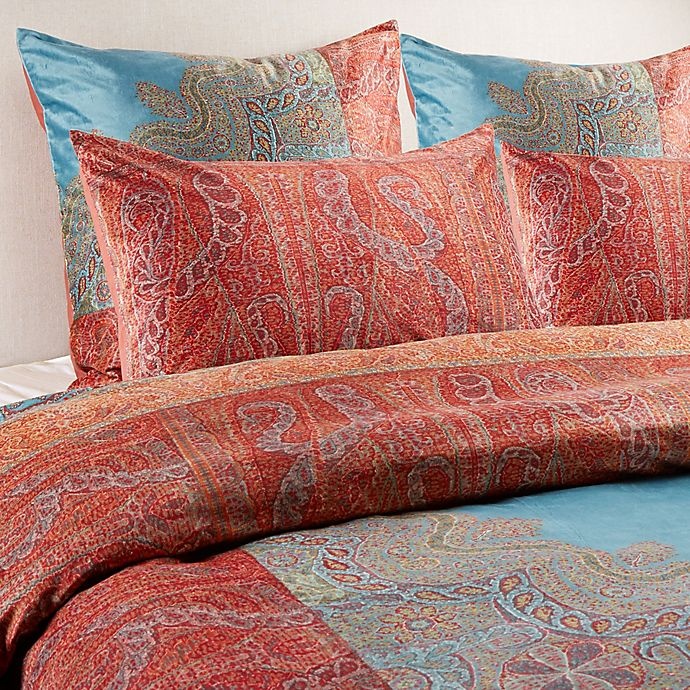 slide 2 of 3, Global Caravan Vintage Paisley Reversible King Duvet Cover, 1 ct