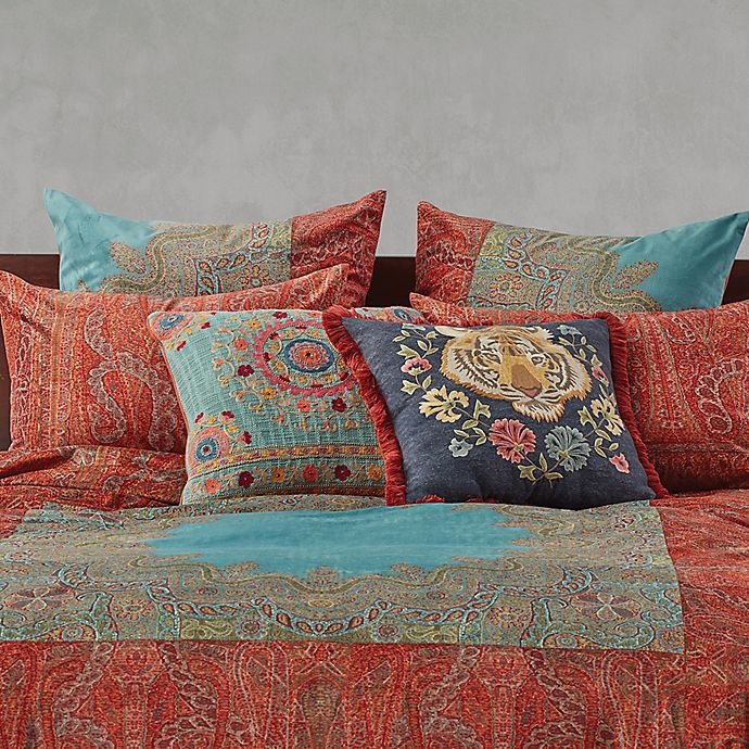 slide 3 of 3, Global Caravan Vintage Paisley Reversible King Duvet Cover, 1 ct